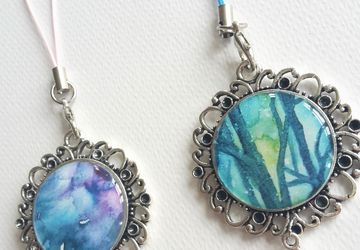 Galaxy Nebula Charms Keychains
