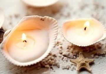 DECORATIVE SEASHELL CANDLES!