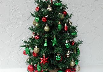 Decorated Christmas Tree with Lights
