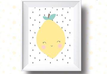 Lemon , print,children wall art
