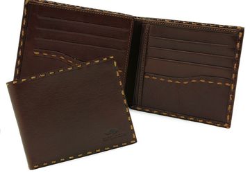 Leather wallet  Cangurione 1128-004 V Tan
