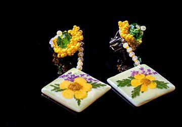 Earclips "Colors of summer"