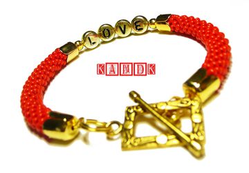 Scarlet bracelet "Love"