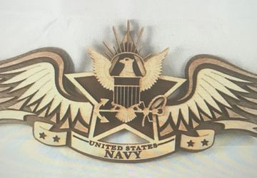 navy plaque
