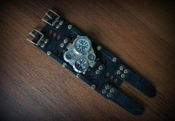 Men's watch with 2 dials