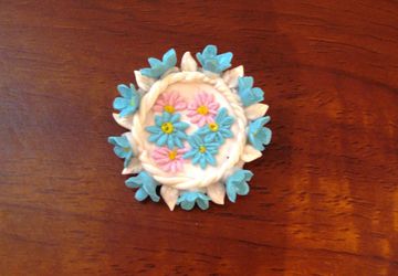 "Wild flowers" brooch