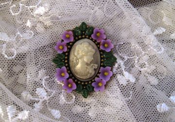 "Lady"  brooch