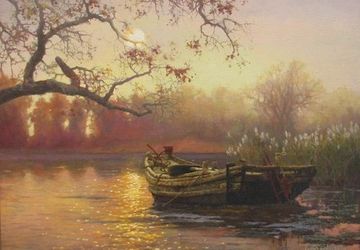 A painting "A sunset"