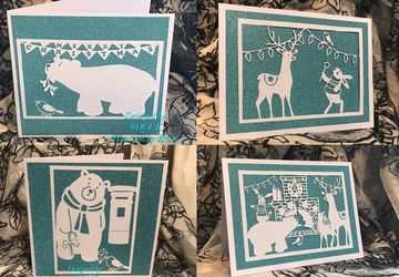 Bird and Bear's A6 Christmas Cards with envelopes