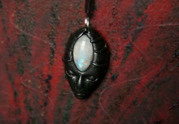 Moonstone pendant amulet