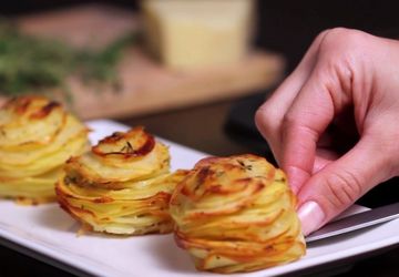 Parmesan Potato Stacks Recipe