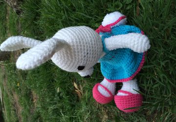 Dress up bunny soft toy