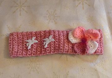 pretty crochet head band