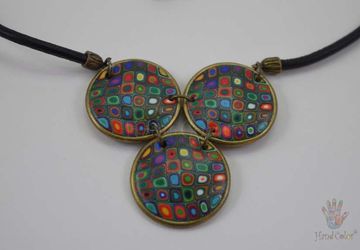 Gustav Klimt Indigo Necklace - CIDK-0-43