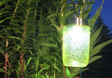 Awesome handmade lamp for a garden