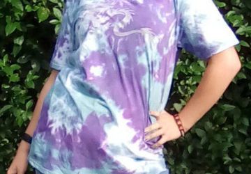 Dragon Tie Dye T-shirt. Unisex Tie Dye T-shirt, Boho, Hippy, Women's, Men's, Gift for Him, Gift for Her