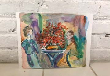 Original Watercolor Painting - Hello