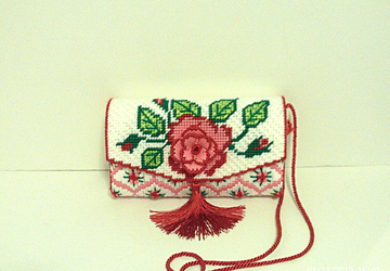 Red and Pink Rose Clutch