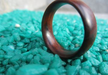 Ebony Wood Ring Unisex Wood Ring -Free shipping-