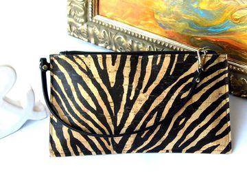 Vegan Leather Passport Wristlet Pouch