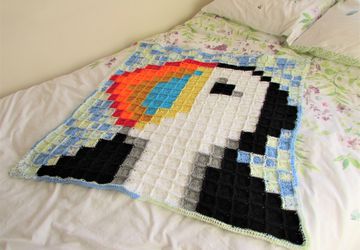 Percival the Puffin Blanket