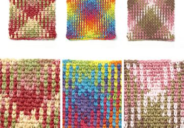 Color Pooling Crochet with Flint Handmade