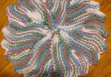 Hand-knit dish cloths
