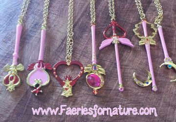 Sailor Moon Senshi Charm Magical Girl Necklaces