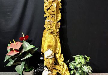 Zhen nan wood carving Guan yin statue