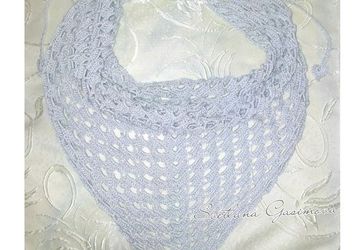 Baktus scarf "Nacre"