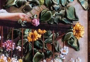 A picture "A girl at the balcony"