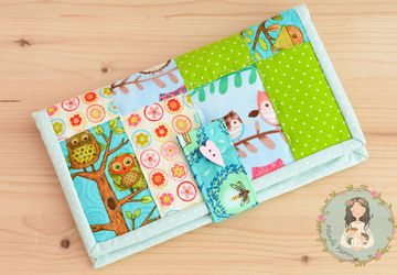 Ooak wallet patchwork and quilted handmade, unique women wallet, fabric wallet, gift for her, mother's day gift, personalized wallet