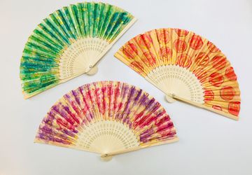 Hand Painted Hand Fans - Choose One from a Great Variety of Beautiful Styles - Handfan, Gift for Her, Gift for Mom, Fun and Stylish Accessory