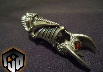 Silver Claw Ring - Finger Claws - Claw - Demon Fingers - Finger Armour Ring - Full Finger Ring - Articulated Ring - Segmented Ring