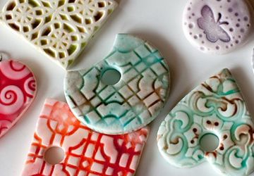 Faux Ceramic Pendant