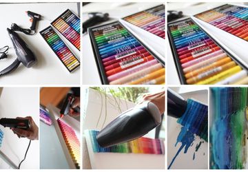 How To Make Melted Crayon Art