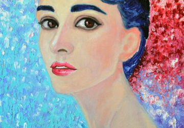 A portrait of a girl