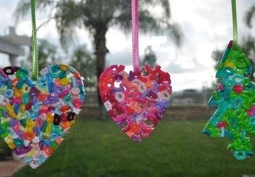 STAINED GLASS out of melted beads!