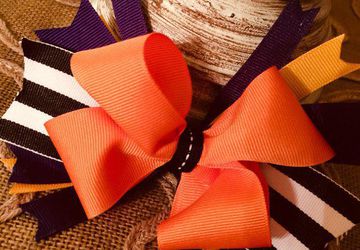 Boutique Hair Bow with Alligator Clip with Free Shipping