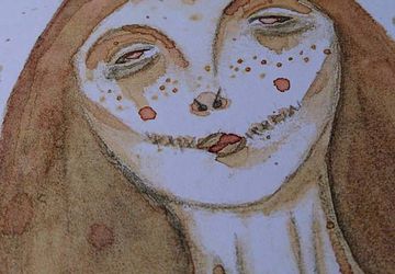 The girl with candles