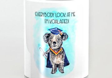 Koala graduation mug