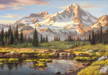 A painting "Mountains"