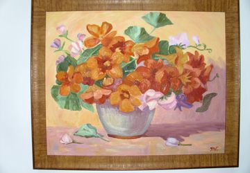 A painting "Sunny nasturtium"