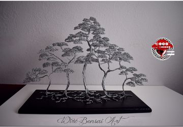 Wire bonsai tree forest, Wire bonsai tree , Home decor, gift , deco, dekoration, Japanese art, japanese decor, Japanese tree