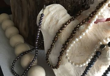 Long chain necklaces..