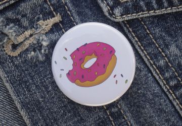 Doughnut Pin Badge