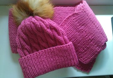 A pink winter set