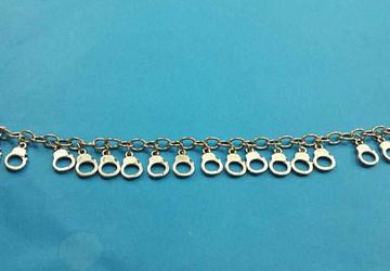 Handcuffs charm bracelet
