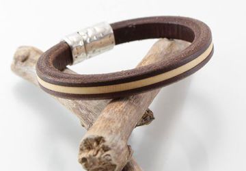 Mens Leather Bracelet Gift for Him Leather Licorice Jewelry Handmade Birthday Gift Bracelet for Men Gift for Men Nickel Free Lead Free