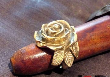 Golden Rose Ring - Flower Ring - Golden Flower Ring - Rose Jewelry - Finger Flower